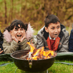 Primary school children enjoy outdoor learning