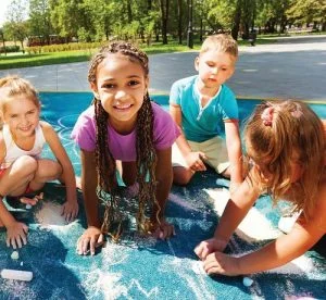 Art and Markmaking - painting with water