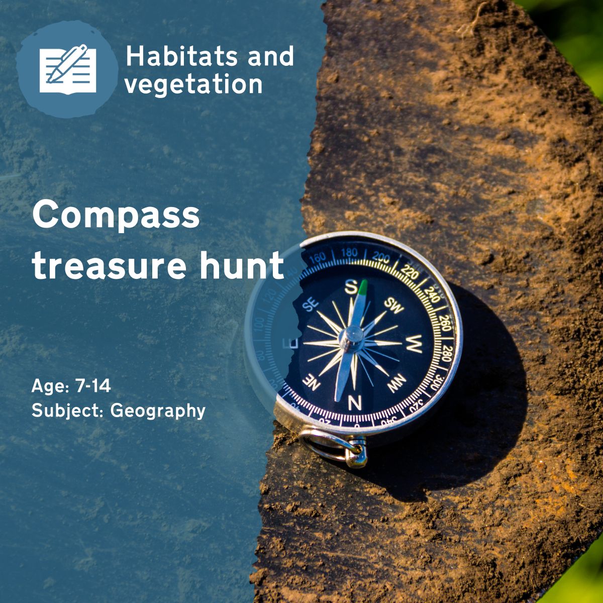 This outdoor lesson idea builds knowledge of angles and directions whilst hunting for treasure.This outdoor lesson idea is in PDF format. When you click the 'download' button, the PDF file will be immediately downloaded to your designated folder — usually the 'Downloads' folder.