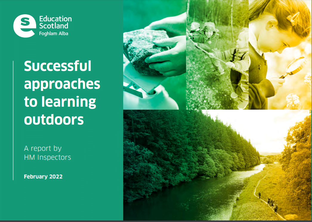 The national report provides the independent view of HM Inspectors of Education about effective practice in outdoor learning. These thematic inspections promote improvement by sharing more widely ‘what works’. It outlines the features of high quality provision which are having a positive impact on children and young people and should be achievable by all. It is intended to celebrate the achievements and successes in Scottish education that are taking place even during an extremely challenging period when settings, schools and services are managing COVID-19.Findings include:greater emphasis by necessity, of children and young people developing their knowledge and skills through learning outdoors.
details of how staff are building on their knowledge and skills to support outdoor learning.
illustrations of how schools are delivering high quality outdoor learning.
information on the importance of effective leadership of outdoor learning in improving outcomes for children and young people
examples of how schools and settings are using outdoor learning to provide a range of learning experiences
details of how schools and settings are using outdoor learning to support health and wellbeing of their learners.
information on how partners are involved in the planning, delivery and evaluation of outdoor learning.As well as sharing our key messages about current practice, the report includes case studies of settings and establishments which demonstrate effective practice related to each key feature which contributes to high quality learning outdoors. These illustrate what this looks like in practice.Note that LtL's 'Practitioner in Outdoor Learning and Play' course closely aligns to this advice.
