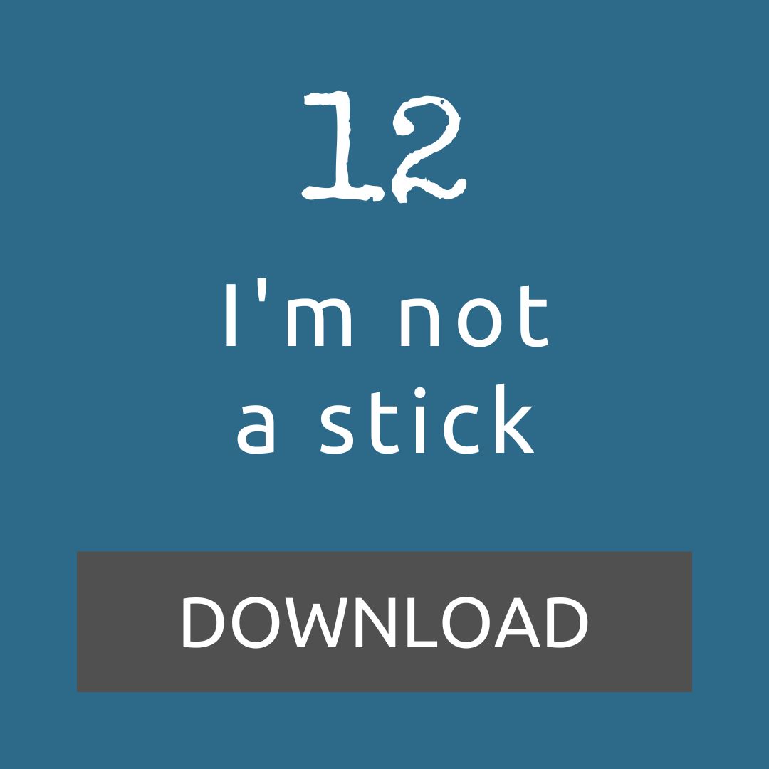 Download our "I'm not a stick" outdoor lesson idea for day 12 of the LtL Advent Calendar.