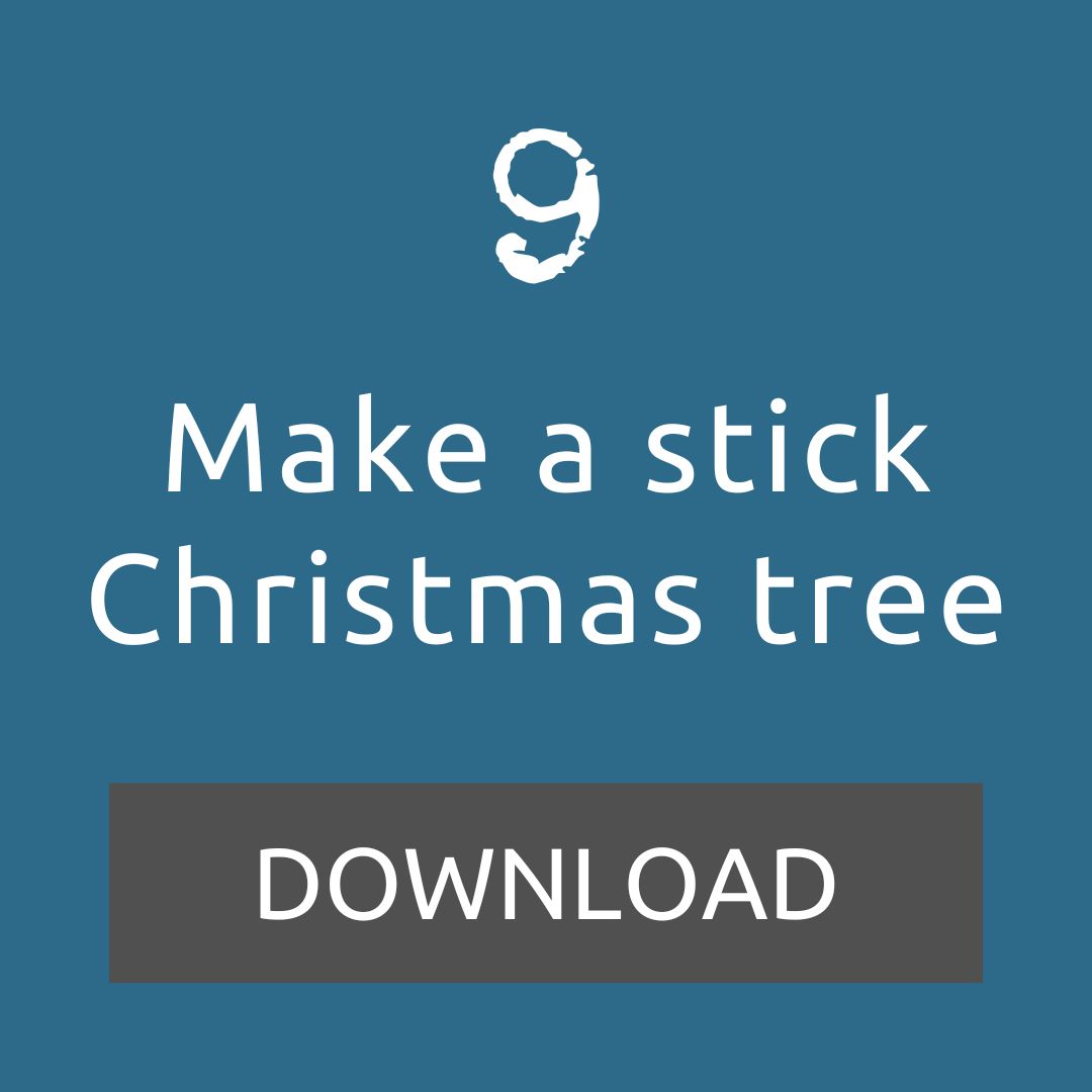 Download our 'Make a stick Christmas Tree' outdoor lesson idea for day 9 of the LtL Advent Calendar.