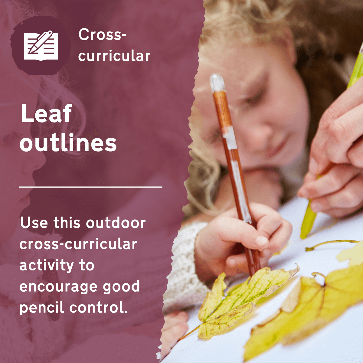 Use this primary literacy and language activity to practise pencil grip and handwriting techniques. This outdoor lesson idea supports teaching the accuracy needed for writing and links to other cross-curricular opportunities.