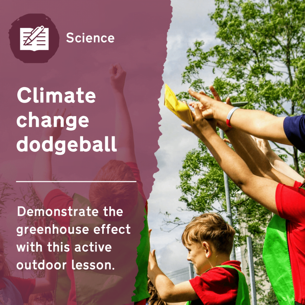 Use this primary science activity to scaffold pupils’ scientific understanding of the greenhouse effect and global warming. This outdoor lesson idea will prompt discussion on how our actions can make a difference while pupils enjoy a fast paced game together.