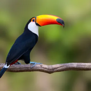 Toco Toucan closeup portrait in Pantanal, Brazil