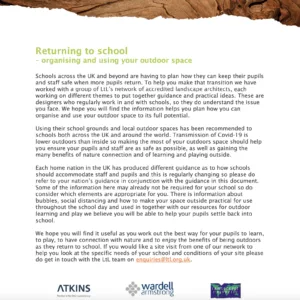 LtL School grounds design and planning - post Covid19