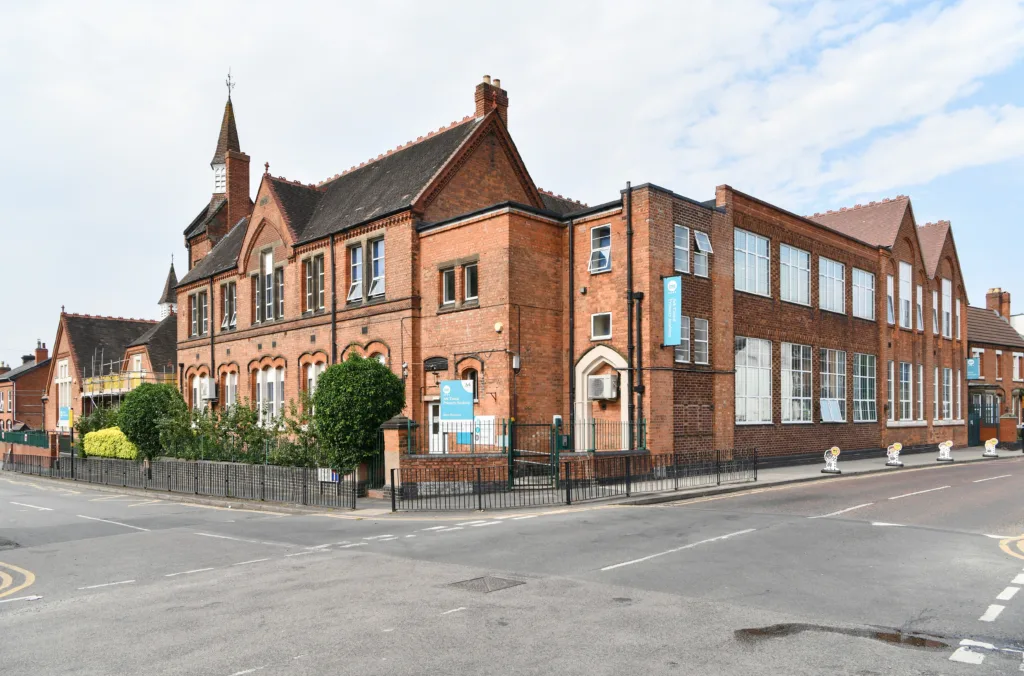 Front of school and school gates