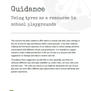 Using tyres as a resource in school grounds